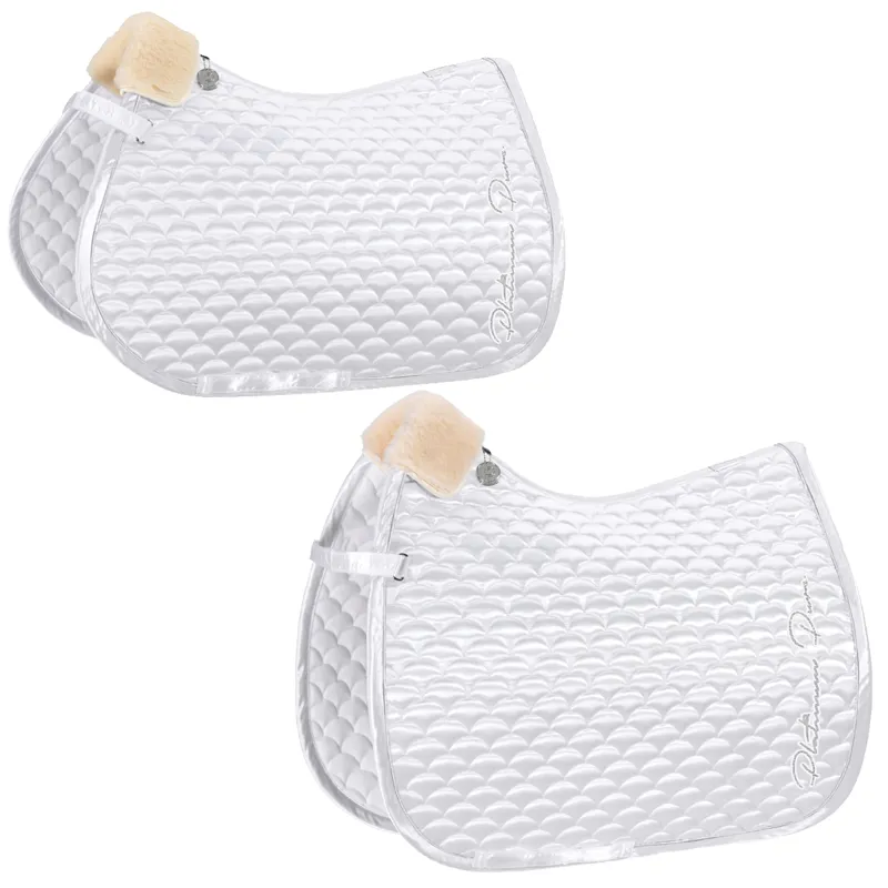 Eskadron Satin Cloud Saddlecloth Platinum Pure SS23 - White